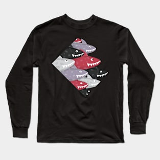 Interesting sharks new color Long Sleeve T-Shirt